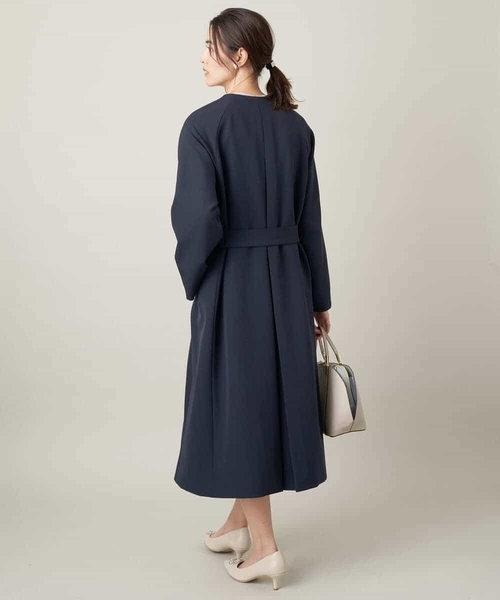 a.v.v(アーヴェヴェ)の「【2WAY】ノーカラーロングコート(ノーカラーコート・レディース・ネイビー/ライトグレー・34/38/40/42/36)」の13枚目の写真
