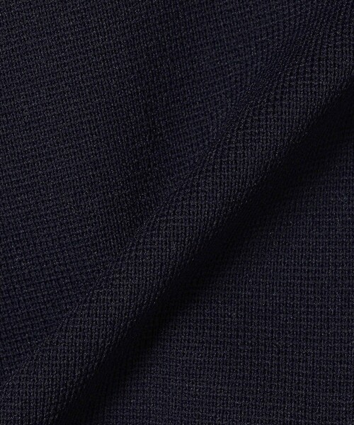 SHIPS（シップス）の「*〈手洗い可能〉 ミラノリブ ゴールド ボタン ニット ジャケット 24SS ◇（ノーカラージャケット・レディース・オフホワイト/ネイビー/ダークブルー・ONE SIZE）」の7枚目の写真
