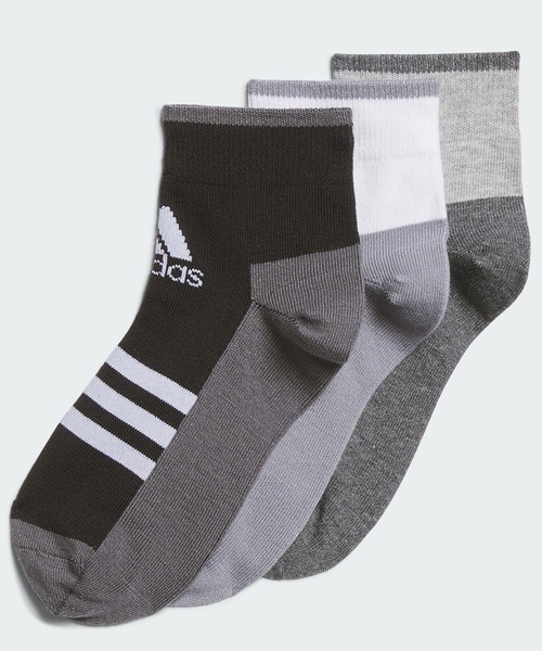 セール】アンクルソックス 3足組 キッズ / アディダス adidas