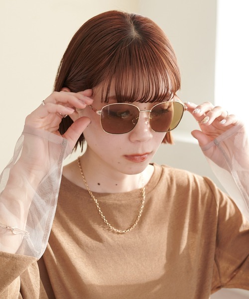 DISCOAT(ディスコート)の「メタル細フレームグラス(サングラス・レディース・シルバー/ゴールド/シルバー系その他・FREE)」の1枚目の写真