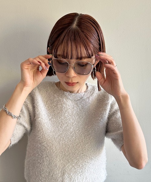 DISCOAT(ディスコート)の「メタル細フレームグラス(サングラス・レディース・シルバー/ゴールド/シルバー系その他・FREE)」の7枚目の写真