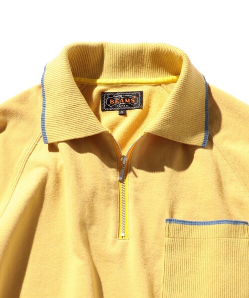 BEAMS PLUS（ビームスプラス）の「BEAMS PLUS / ハーフジップ ポロシャツ（ポロシャツ・メンズ・グレー/ナチュラル/イエロー・XL/L/M/S）」の12枚目の写真