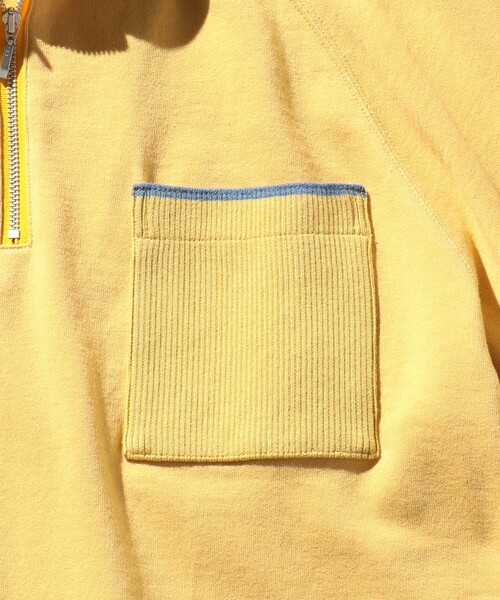 BEAMS PLUS（ビームスプラス）の「BEAMS PLUS / ハーフジップ ポロシャツ（ポロシャツ・メンズ・グレー/ナチュラル/イエロー・XL/L/M/S）」の15枚目の写真