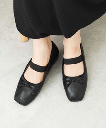 WEGO | WEGO/【24年春夏新作】ベルト付きスクエアバレエシューズ(バレエシューズ)