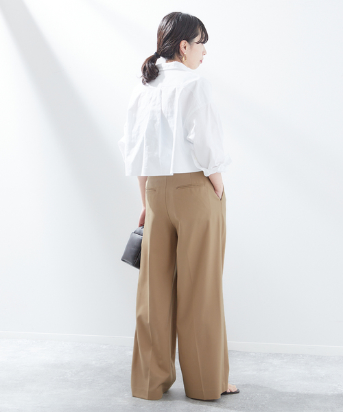 PROTAGONISTA（プロタゴニスタ）の「【PROTAGONISTA/プロタゴニスタ】タックパンツ（スラックス・レディース・ブラック/ベージュ・X-SMALL/SMALL）」の19枚目の写真