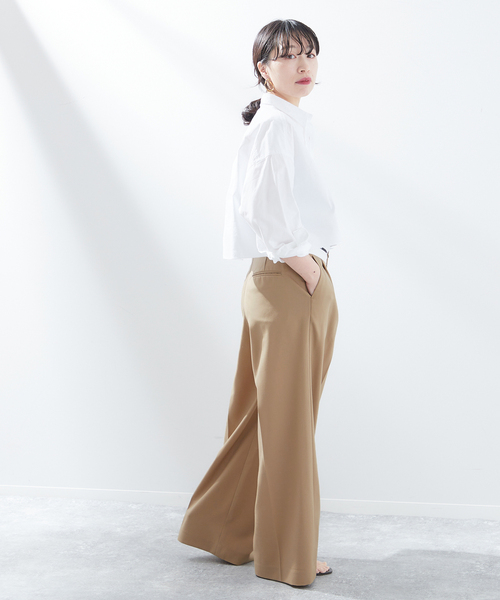 PROTAGONISTA（プロタゴニスタ）の「【PROTAGONISTA/プロタゴニスタ】タックパンツ（スラックス・レディース・ブラック/ベージュ・X-SMALL/SMALL）」の17枚目の写真