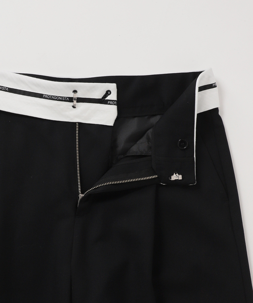 PROTAGONISTA（プロタゴニスタ）の「【PROTAGONISTA/プロタゴニスタ】タックパンツ（スラックス・レディース・ブラック/ベージュ・X-SMALL/SMALL）」の18枚目の写真