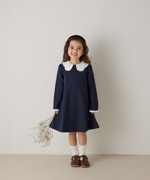 riziere セレモニー リンクコーデ】ダブルカラーセレモニーワンピース（ワンピース