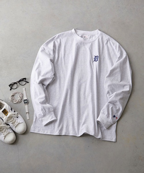 MLB(メジャーリーグベースボール)の「【MLB 】バックロゴ ロングスリーブTシャツ/メンズ(Tシャツ/カットソー・メンズ・ブラック/グレー/ネイビー/ホワイト/グリーン・M/L/LL)」の15枚目の写真