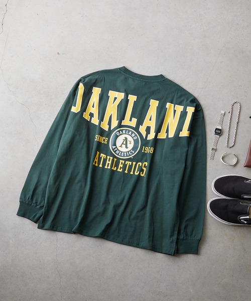 MLB(メジャーリーグベースボール)の「【MLB 】バックロゴ ロングスリーブTシャツ/メンズ(Tシャツ/カットソー・メンズ・ブラック/グレー/ネイビー/ホワイト/グリーン・M/L/LL)」の16枚目の写真