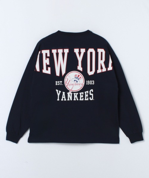 MLB(メジャーリーグベースボール)の「【MLB 】バックロゴ ロングスリーブTシャツ/メンズ(Tシャツ/カットソー・メンズ・ブラック/グレー/ネイビー/ホワイト/グリーン・M/L/LL)」の22枚目の写真