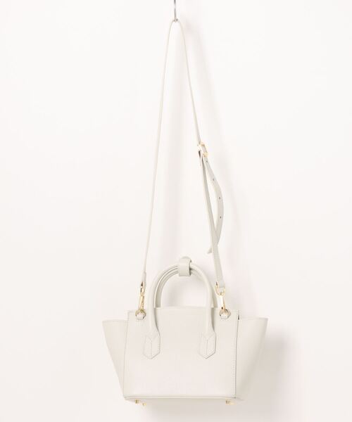 CHRISTIAN VILLA（クリスチャンヴィラ）の「【CHRISTIAN VILLA】ベーシックスモールハンドバッグ(Q46506)（ハンドバッグ・レディース・ブラック/オフホワイト・ALL）」の3枚目の写真