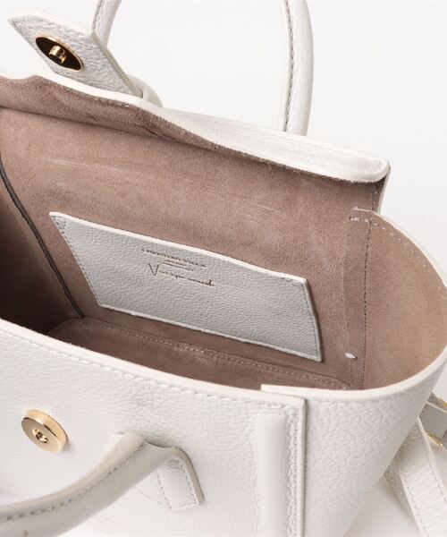 CHRISTIAN VILLA（クリスチャンヴィラ）の「【CHRISTIAN VILLA】ベーシックスモールハンドバッグ(Q46506)（ハンドバッグ・レディース・ブラック/オフホワイト・ALL）」の5枚目の写真