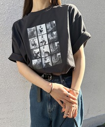 select MOCA by son（セレクトモカバイソン）の「【選べる】アソートプリントオーバーサイズTシャツ（Tシャツ/カットソー）」