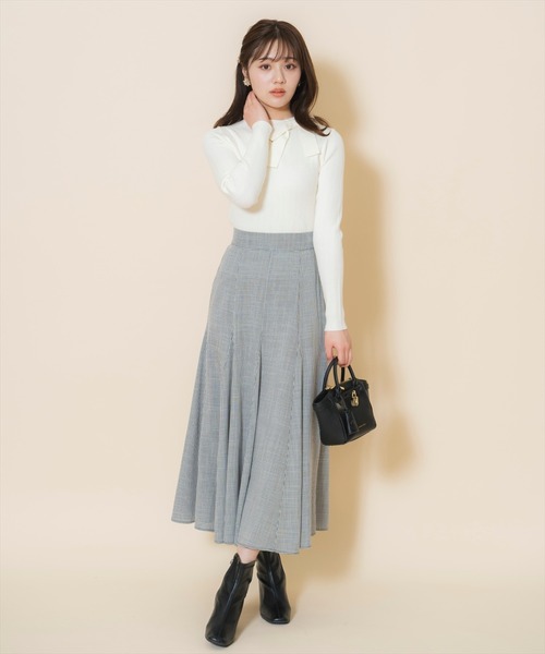 WILLSELECTION(ウィルセレクション)の「アシメリボンプルオーバー(ニット/セーター・レディース・ホワイト系その他/ブラック/オフホワイト・FREE)」の10枚目の写真