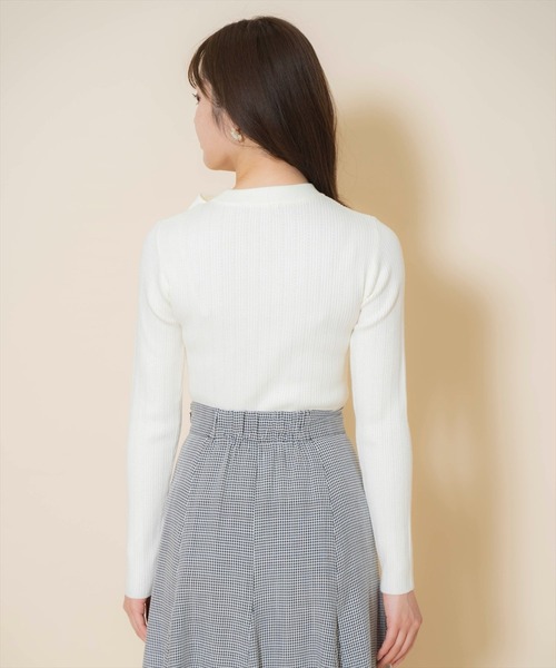 WILLSELECTION(ウィルセレクション)の「アシメリボンプルオーバー(ニット/セーター・レディース・ホワイト系その他/ブラック/オフホワイト・FREE)」の14枚目の写真