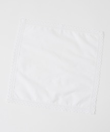 AIMER（エメ）の「【喪服・礼服用】縁レース付きハンカチ（ハンカチ/ハンドタオル）」