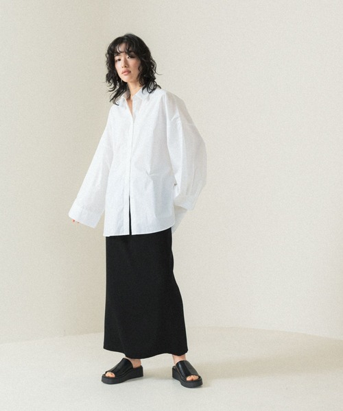 LEPSIM（レプシィム）の「【FOR I SERIES】ドルマンシャツ　110821（シャツ/ブラウス・レディース・オフホワイト/ブルー・FREE）」の5枚目の写真