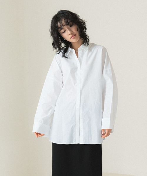 LEPSIM（レプシィム）の「【FOR I SERIES】ドルマンシャツ　110821（シャツ/ブラウス・レディース・オフホワイト/ブルー・FREE）」の8枚目の写真