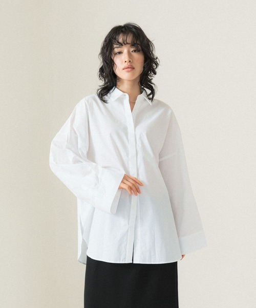 LEPSIM（レプシィム）の「【FOR I SERIES】ドルマンシャツ　110821（シャツ/ブラウス・レディース・オフホワイト/ブルー・FREE）」の10枚目の写真