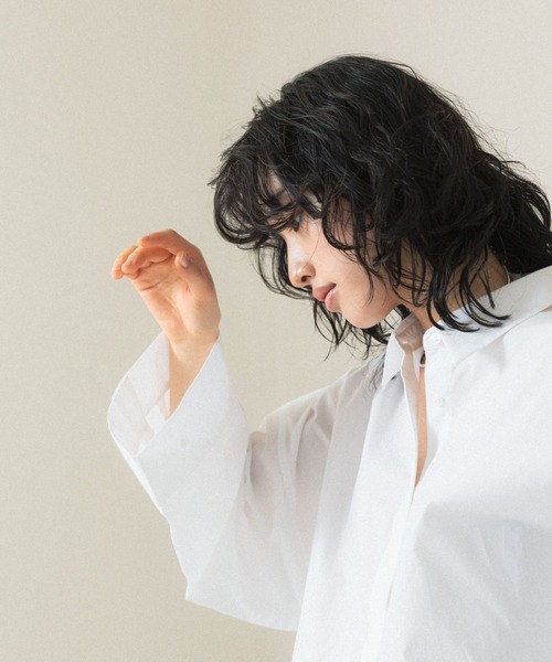 LEPSIM（レプシィム）の「【FOR I SERIES】ドルマンシャツ　110821（シャツ/ブラウス・レディース・オフホワイト/ブルー・FREE）」の12枚目の写真