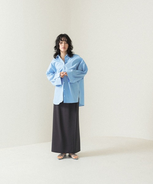LEPSIM（レプシィム）の「【FOR I SERIES】ドルマンシャツ　110821（シャツ/ブラウス・レディース・オフホワイト/ブルー・FREE）」の13枚目の写真