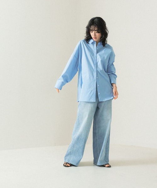 LEPSIM（レプシィム）の「【FOR I SERIES】ドルマンシャツ　110821（シャツ/ブラウス・レディース・オフホワイト/ブルー・FREE）」の15枚目の写真