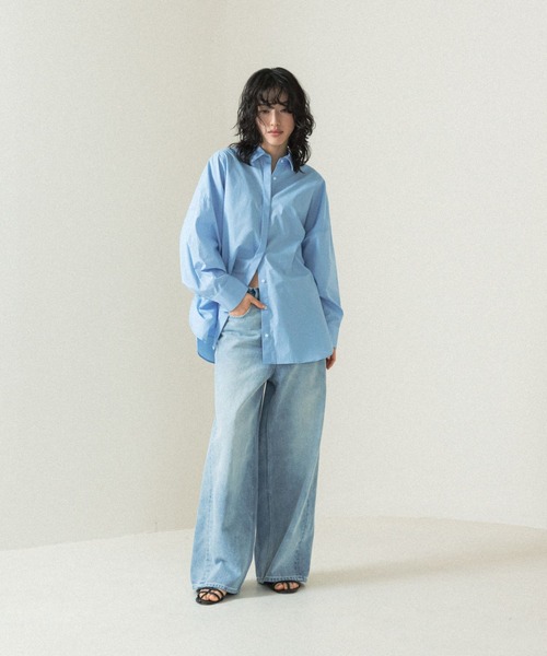 LEPSIM（レプシィム）の「【FOR I SERIES】ドルマンシャツ　110821（シャツ/ブラウス・レディース・オフホワイト/ブルー・FREE）」の16枚目の写真