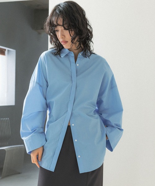 LEPSIM（レプシィム）の「【FOR I SERIES】ドルマンシャツ　110821（シャツ/ブラウス・レディース・オフホワイト/ブルー・FREE）」の20枚目の写真