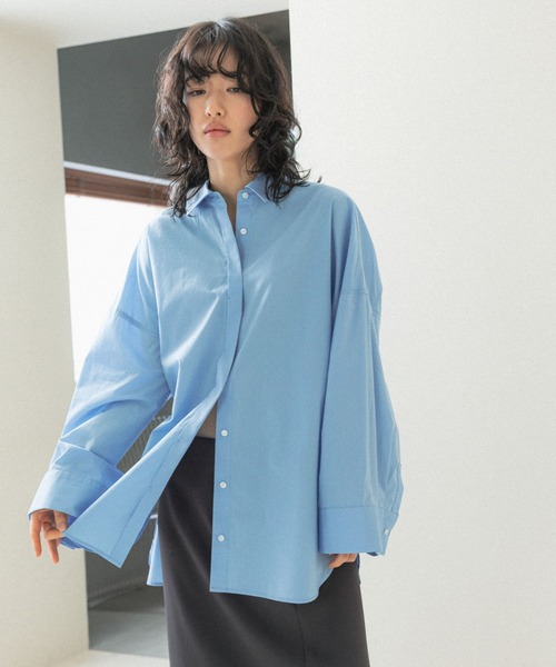 LEPSIM（レプシィム）の「【FOR I SERIES】ドルマンシャツ　110821（シャツ/ブラウス・レディース・オフホワイト/ブルー・FREE）」の21枚目の写真