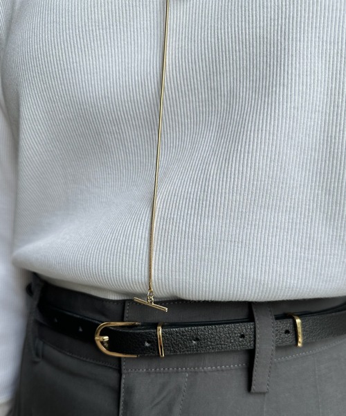 DouDou(ドゥドゥ)の「パールパーツスラッシュネックレス(ネックレス・レディース・シルバー/ゴールド・FREE)」の5枚目の写真