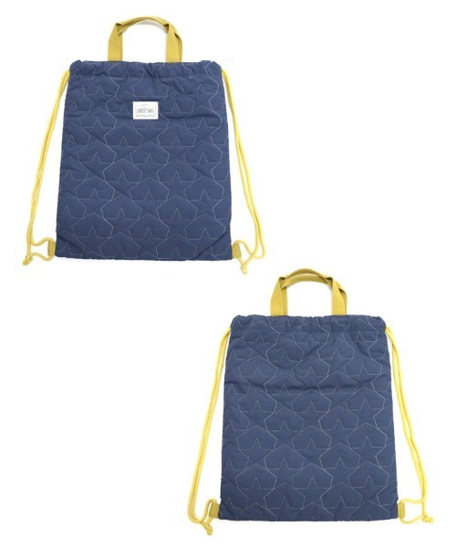 DONOBAN（ドノバン）の「キッズ キルティングナップサック（エコバッグ/サブバッグ・キッズ・スモークピンク/ネイビー/ミント/イエロー・ONESIZE）」の20枚目の写真