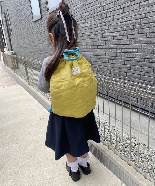 DONOBAN（ドノバン）の「キッズ キルティングナップサック（エコバッグ/サブバッグ・キッズ・スモークピンク/ネイビー/ミント/イエロー・ONESIZE）」の15枚目の写真