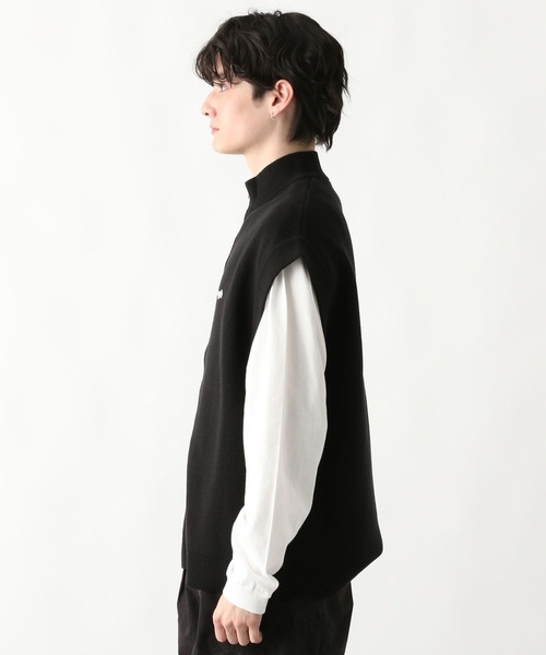 RAGEBLUE（レイジブルー）の「【THE FOX】ロゴワッペン/ルーズニットベストカーディガン（ベスト・メンズ・グリーン/ブラック・MEDIUM/LARGE）」の6枚目の写真