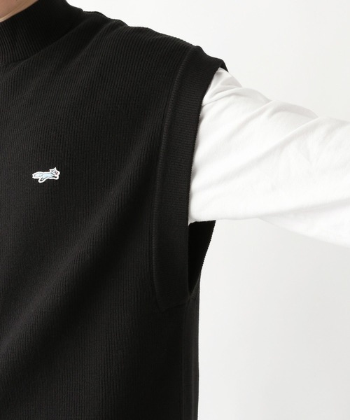 RAGEBLUE（レイジブルー）の「【THE FOX】ロゴワッペン/ルーズニットベストカーディガン（ベスト・メンズ・グリーン/ブラック・MEDIUM/LARGE）」の8枚目の写真