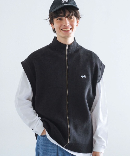 RAGEBLUE（レイジブルー）の「【THE FOX】ロゴワッペン/ルーズニットベストカーディガン（ベスト・メンズ・グリーン/ブラック・MEDIUM/LARGE）」の14枚目の写真