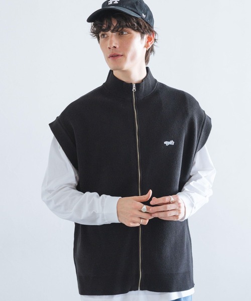 RAGEBLUE（レイジブルー）の「【THE FOX】ロゴワッペン/ルーズニットベストカーディガン（ベスト・メンズ・グリーン/ブラック・MEDIUM/LARGE）」の15枚目の写真