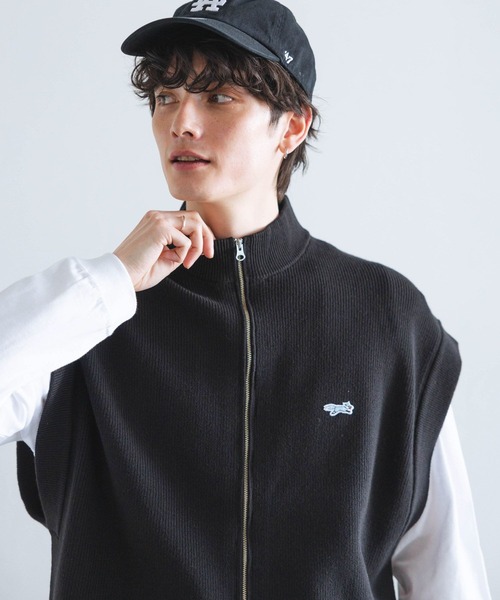 RAGEBLUE（レイジブルー）の「【THE FOX】ロゴワッペン/ルーズニットベストカーディガン（ベスト・メンズ・グリーン/ブラック・MEDIUM/LARGE）」の17枚目の写真