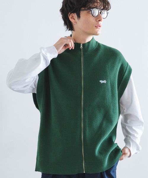 RAGEBLUE（レイジブルー）の「【THE FOX】ロゴワッペン/ルーズニットベストカーディガン（ベスト・メンズ・グリーン/ブラック・MEDIUM/LARGE）」の19枚目の写真