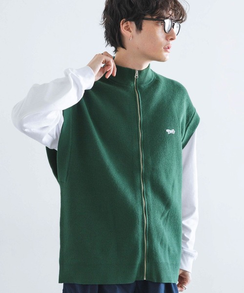 RAGEBLUE（レイジブルー）の「【THE FOX】ロゴワッペン/ルーズニットベストカーディガン（ベスト・メンズ・グリーン/ブラック・MEDIUM/LARGE）」の20枚目の写真