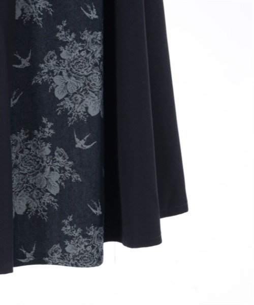 axes femme（アクシーズファム）の「燕×薔薇柄パッチワークスカート（スカート・レディース・ブルー/ブラック/ネイビー/グレー・FREE）」の12枚目の写真