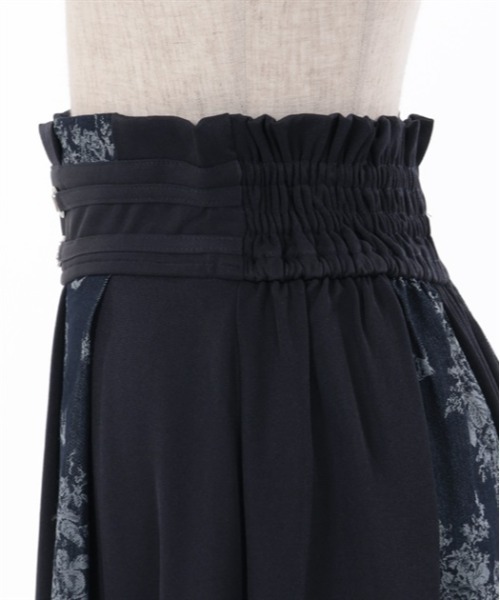 axes femme（アクシーズファム）の「燕×薔薇柄パッチワークスカート（スカート・レディース・ブルー/ブラック/ネイビー/グレー・FREE）」の15枚目の写真
