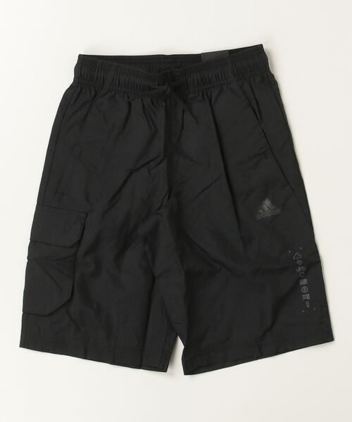 adidas（アディダス）の「アディダス adidas シティ エスケープ カジュアル カーゴショーツ（カーゴパンツ・キッズ・ブラック/チャコールグレー・130cm/140cm/150cm/160cm）」の2枚目の写真