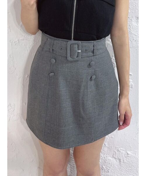 EATME（イートミー）の「ダブルボタンタイトスカート（スカート・レディース・ブラック/イエロー/その他1・SMALL/MEDIUM）」の3枚目の写真