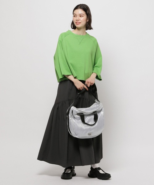 niko and...（ニコアンド）の「サッカーチェックギャザースカート（スカート・レディース・ブラック/アイボリー/ブルー/グリーン・FREE）」の8枚目の写真