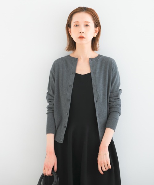 URBAN RESEARCH ROSSO WOMEN(アーバンリサーチ ロッソ)の「GICIPI GRANATA(カーディガン/ボレロ・レディース・チャコールグレー/ネイビー/ラベンダー/グリーン系その他・1)」の2枚目の写真