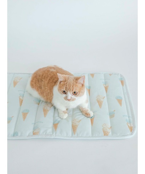 gelato pique（ジェラートピケ）の「【CAT&DOG】【販路限定商品】アイス柄COOLマット（ペット用クッション/マット・レディース・ブルー/ピンク・FREE）」の3枚目の写真