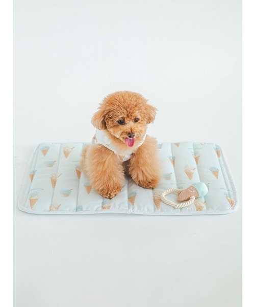 gelato pique（ジェラートピケ）の「【CAT&DOG】【販路限定商品】アイス柄COOLマット（ペット用クッション/マット・レディース・ブルー/ピンク・FREE）」の6枚目の写真