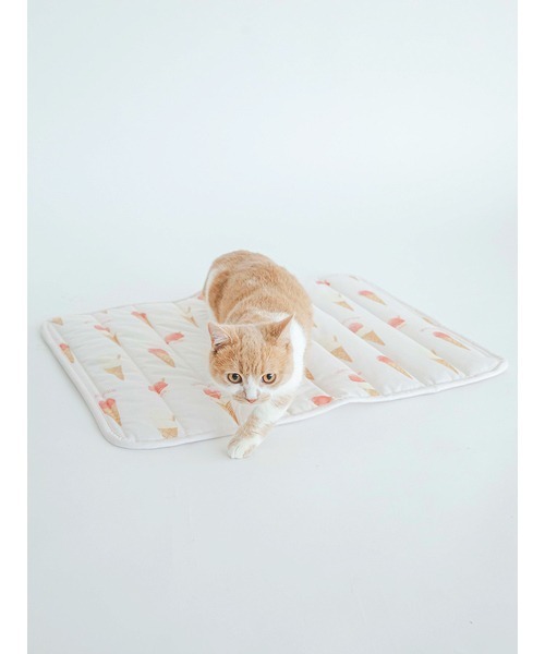 gelato pique（ジェラートピケ）の「【CAT&DOG】【販路限定商品】アイス柄COOLマット（ペット用クッション/マット・レディース・ブルー/ピンク・FREE）」の10枚目の写真