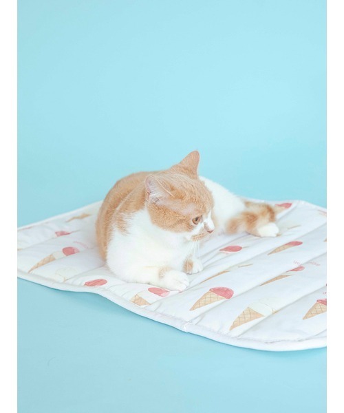 gelato pique（ジェラートピケ）の「【CAT&DOG】【販路限定商品】アイス柄COOLマット（ペット用クッション/マット・レディース・ブルー/ピンク・FREE）」の11枚目の写真